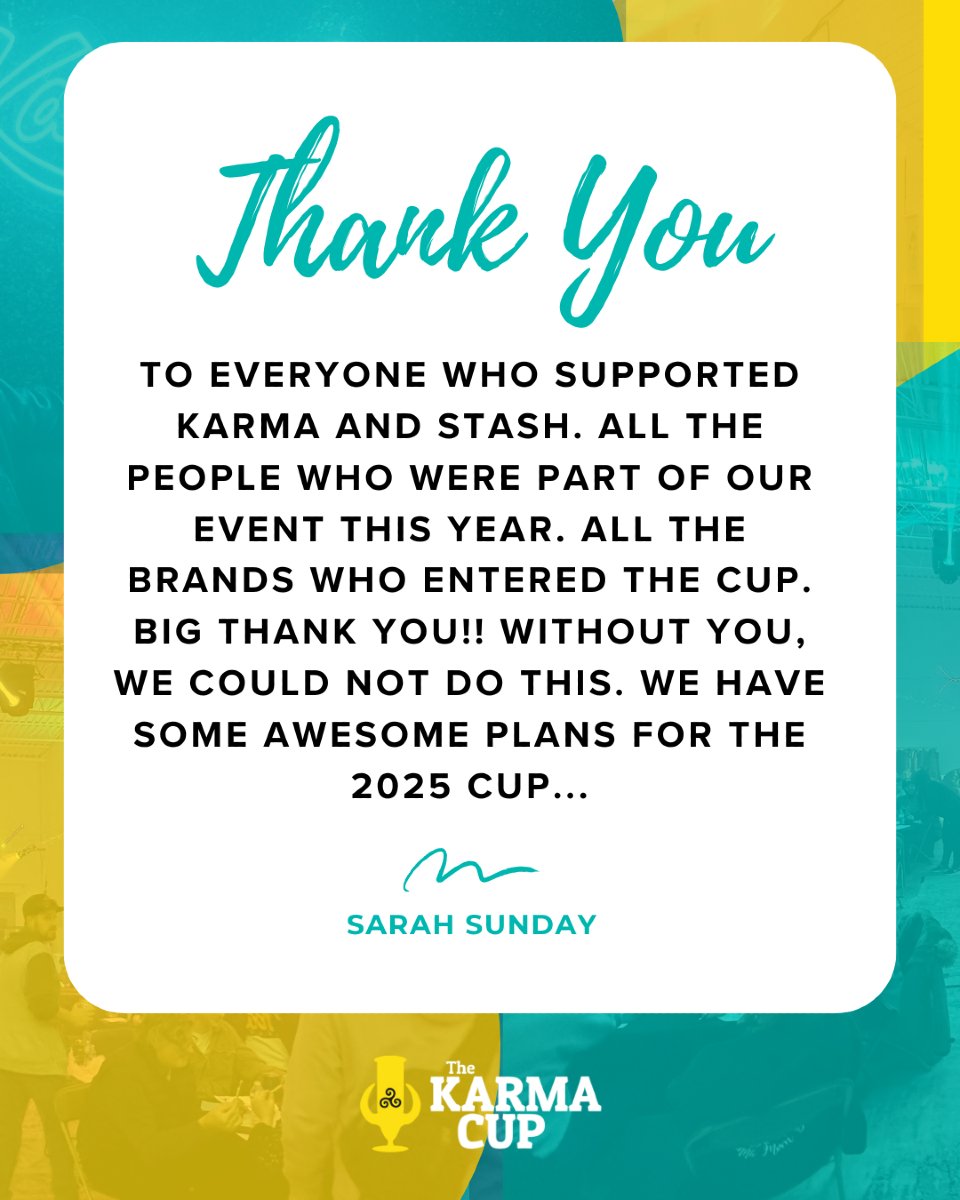 THANK YOU, we couldn't have done it without you! 💚