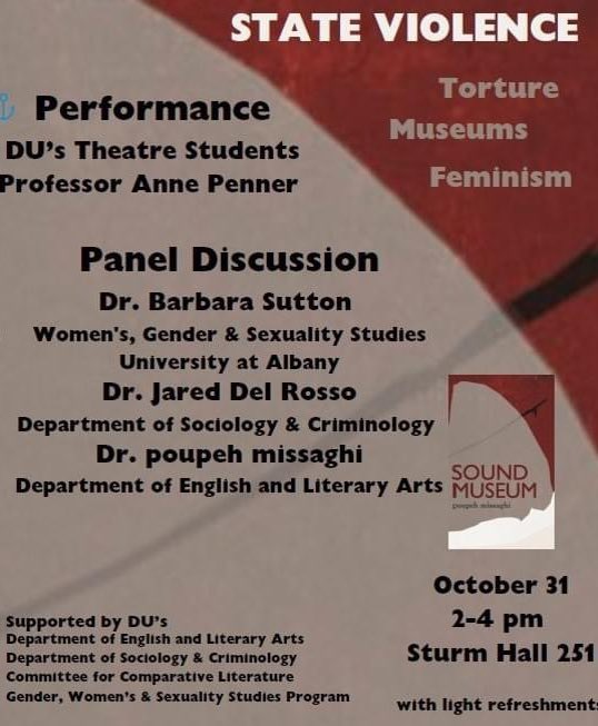 October 31, 2024 at the University of Denver. I’m honored to join this important conversation on “Grappling with State Violence”.