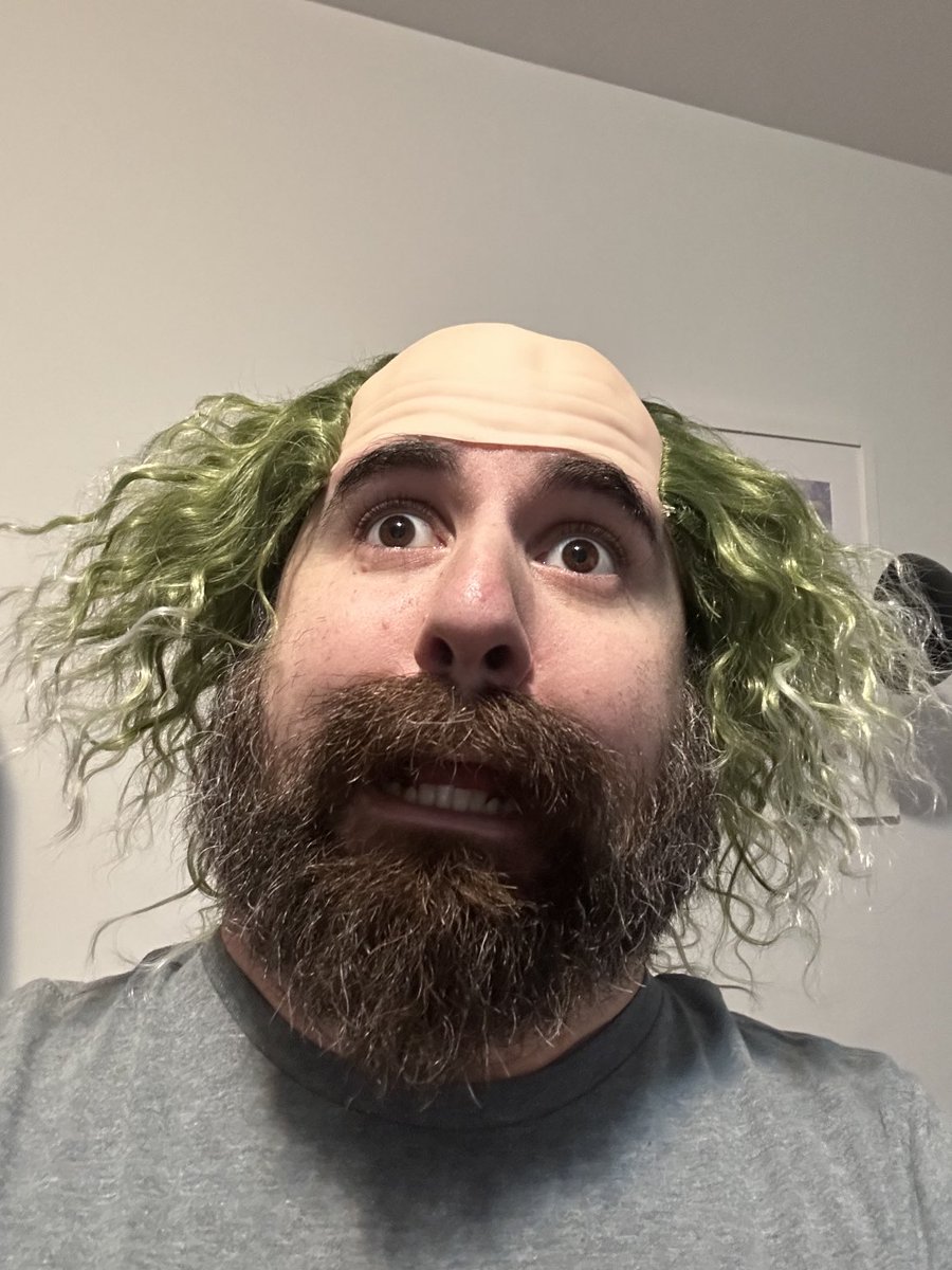 Why does this Beetlejuice wig make me look like a green Klingon?