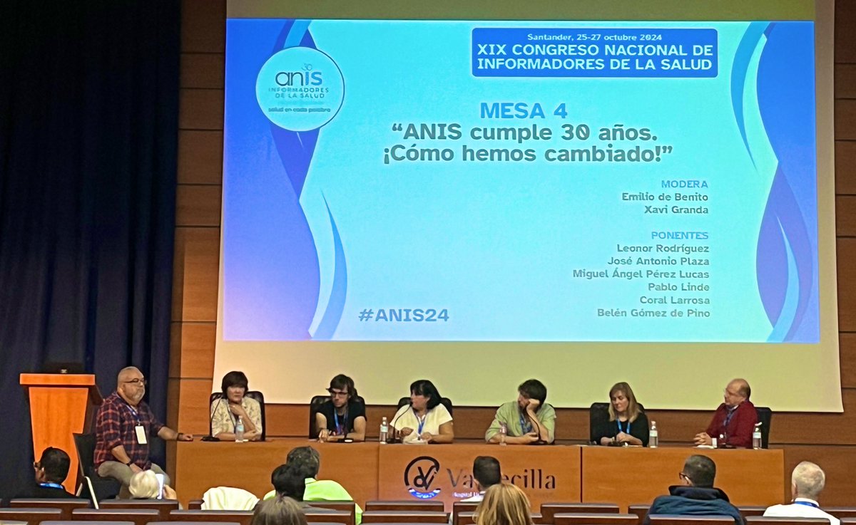 manusanchez1's tweet photo. Cierra #ANIS24 con @lrguzman1, @Plaza_Bickle, @perezlucasm, @Pablolinde, @corallarrosa, @belengpino y @emiliodebenito 

🎣Titulares: de la estigmatización al clickbait. 

🙇 Salud mental, suicidio… cómo se ha contribuido a visibilizar.

🏃Las prisas, un mal del periodismo. https://t.co/WVjR12mwY6