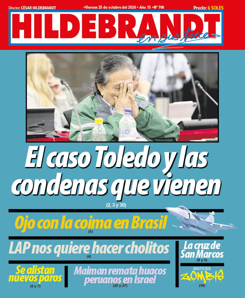 "... el mundo asiste, impávido, a la masacre televisada de Gaza. Masacre perpetrada por un gobierno fascista creado por las que fueron víctimas atroces del nazismo. Masacre avalada mayoritariamente por un pueblo que afirma ser el elegido por dios". #Hildebrandt en <a href="/ensustrece/">Semanario Hildebrandt en sus trece</a>.