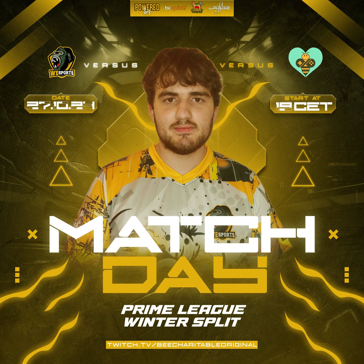 WeSports - League of Legends (@wesports_lol) on Twitter photo Our first Bo3 series starts tomorrow at 19:00 CET vs. <a href="/BeeC_Gaming/">BeeCharitableOfficial</a>
You can watch the matches here:
twitch.tv/beecharitableo…
SPAM🦍THIS 🦍GORILLA 🦍TO 🦍MAKE🦍 WESPORTS🦍THE🦍WINNER
#LeagueOfLegends #WeSFamily #WeSWIN #TKPRM #PrmLiga3 Our first Bo3 series starts tomorrow at 19:00 CET vs. <a href="/BeeC_Gaming/">BeeCharitableOfficial</a>
You can watch the matches here:
twitch.tv/beecharitableo…
SPAM🦍THIS 🦍GORILLA 🦍TO 🦍MAKE🦍 WESPORTS🦍THE🦍WINNER
#LeagueOfLegends #WeSFamily #WeSWIN #TKPRM #PrmLiga3
