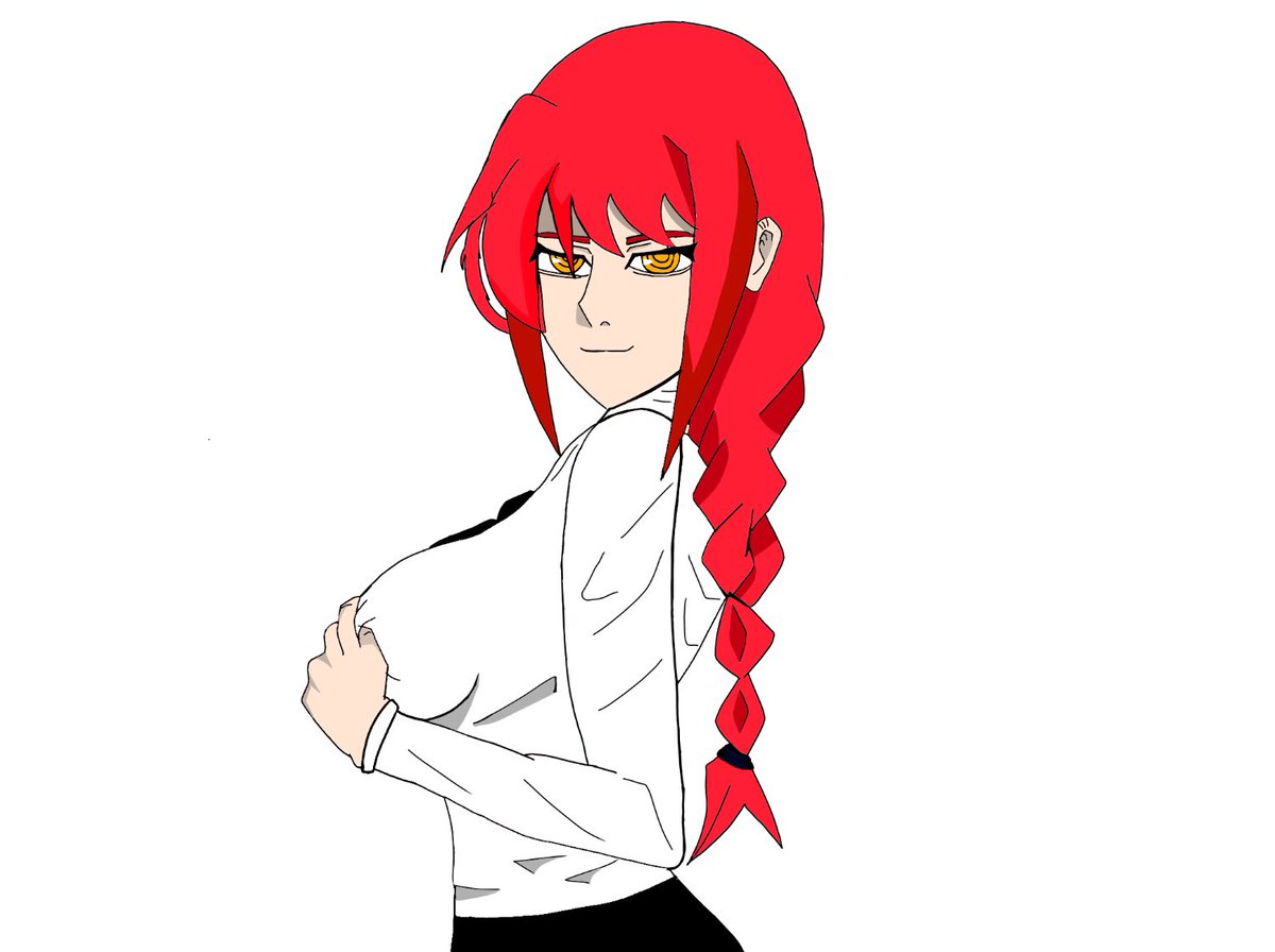 rustead's tweet image. My first drawing #Makima #Chainsawman