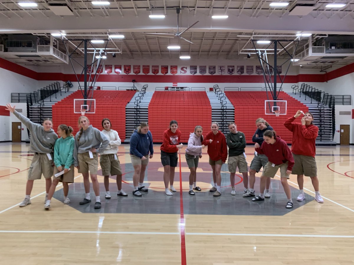 I guess for halloween, the girls decided to dress like me for practice this morning