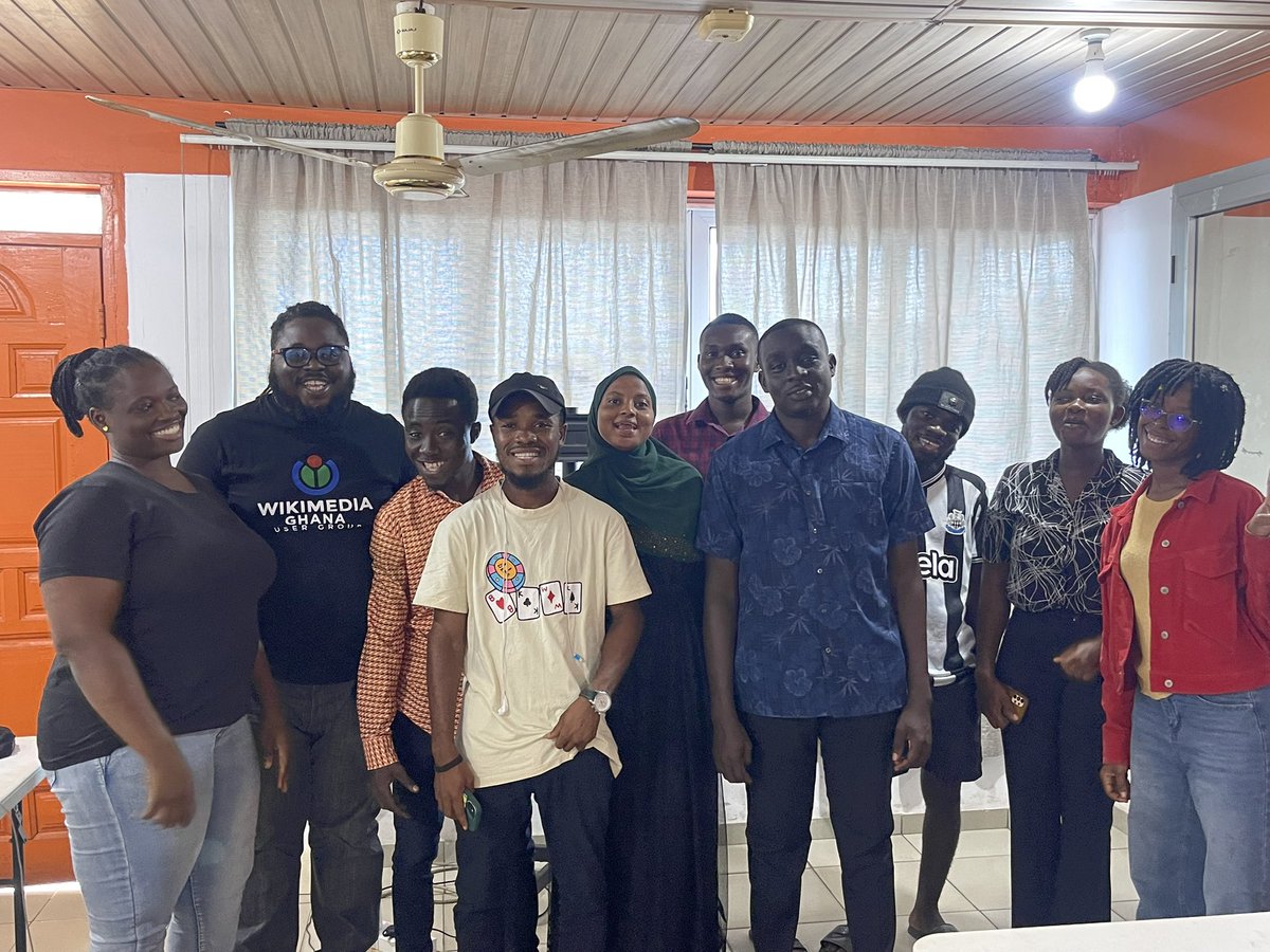 WikimediaGH's tweet photo. Thank you Ho for another successful Ho Edits @Wikipedia. We want to thank the @NodeEight for partnering with in making the this happen.
To all the participants to get are grateful.
#HoEditsWikipedia #DiscoverWikipedia #NowEditingWikipedia https://t.co/AEsTh9yUuT