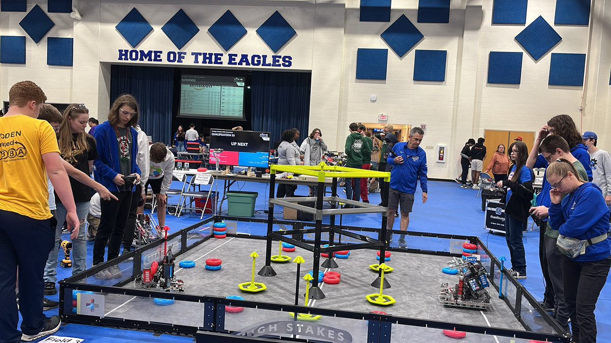 Another BCHS on both sides match. So far so good with our 5690B team ranked 4th at lunch break.