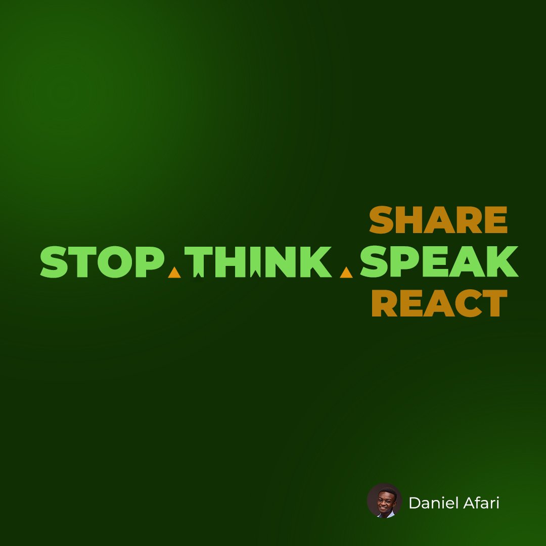 MrDaniel_Afari's tweet image. Don&apos;t spread false information. 
It can be harmful. 
When in doubt, don&apos;t share. 

Always Verify First! 
#VerifyFirst #WeekForTruth2024