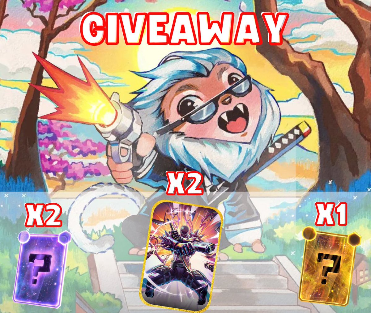 GIVEAWAY🎁:

 - X2 Season Pass
 - X1 Premium Mystery Variant
 - X2 Mystery Variant    

 To enter :
 - Here on X : 
   🧩Like
   🧩Repost
- On Youtube
   🟥Subscribe
   🟥Like the Giveaway Video