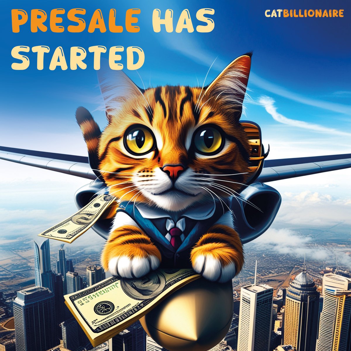 Meow! Our presale has started. Be part of this club of future billionaires. Make your purchase and invite your friends. #meme #pinksale #bsc #bnb #binance #defi #CoinMarketCap