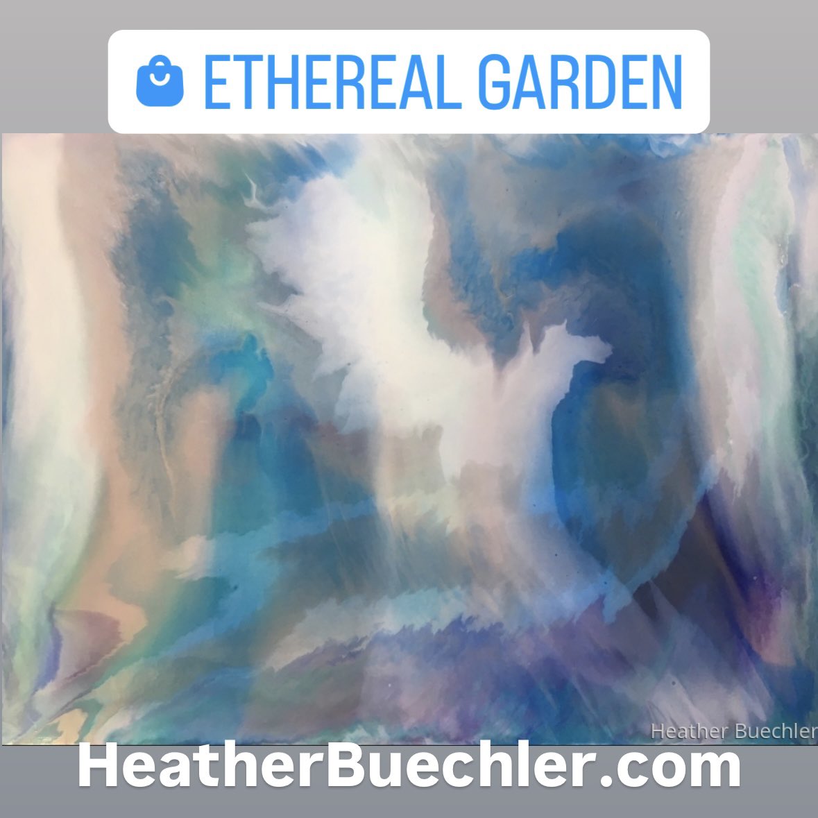 One of my favorites Ethereal Garden 40 X30. My hope is this painting transports viewers to a dreamlike landscape. With soft, swirling colors and delicate brushwork, the painting evokes a sense of tranquility and wonder.