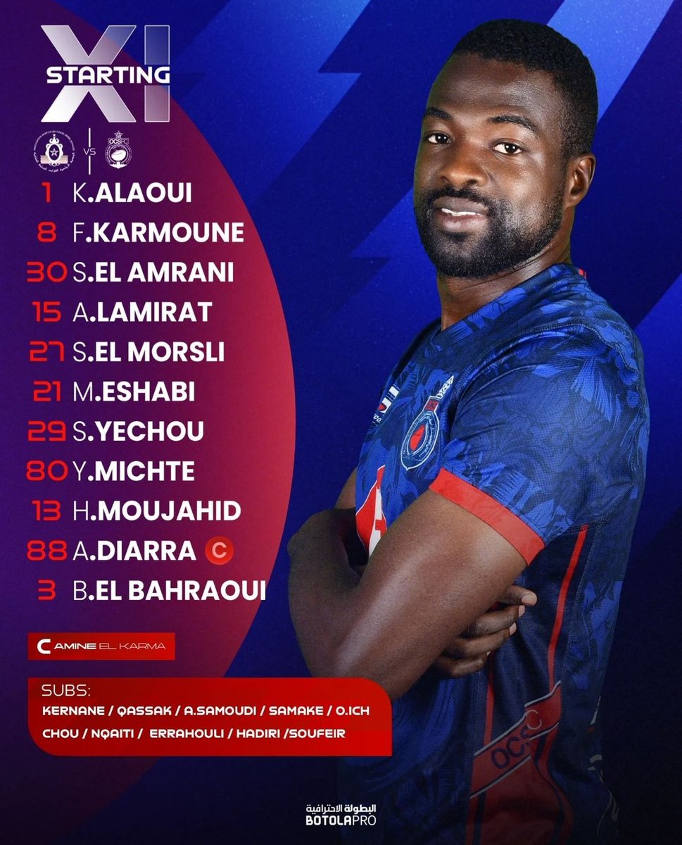 _Botola_News's tweet photo. Les XI d'Hubert Vélud et Amine El Karma pour #FAROCS ! https://t.co/07MkBCXAVa