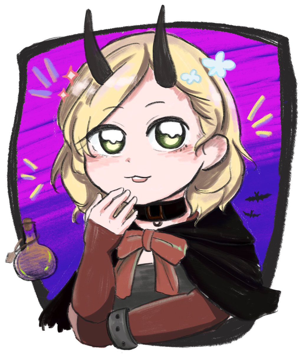 6M49PwD6nntOY70's tweet photo. 儿童画风格尝试…Hista in Halloween costumes https://t.co/C4dBHtf3YC