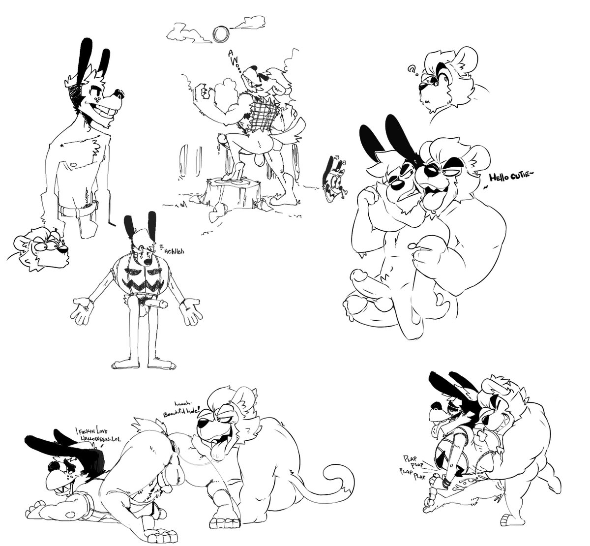 RADDADRAB's tweet photo. Drawpile sesh with @CPTN_CODPIECE gettin in some typical halloween shenanigans https://t.co/butQlY6zBz