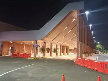 DevelopingRaj's tweet image. Jaipur International Airport,Terminal 1 finally started operations.
It will be used for international flights.
CM Bhajan Lal inaugurated it with much fanfare