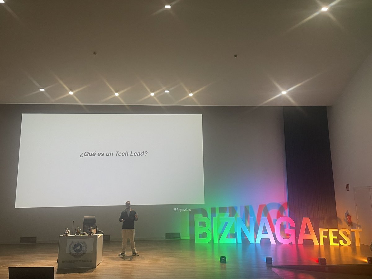 Fran_Rizos's tweet image. @flopezluis #BiznagaFest24 #BiznagaFest2024

¿Qué es un Tech Lead?