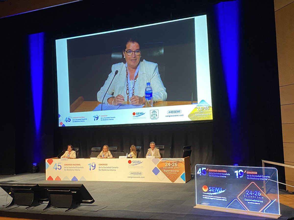 Sociedad_SEMI's tweet photo. 📢🔴 #45SEMI Acto de clausura. Agradecimientos a la Isla de Gran Canaria por su gran acogida, a ponentes y moderadores y, por supuesto, a los congresistas que no han acompañado en #45SEMI La próxima edición de nuestro congreso será en la ciudad de Córdoba en 2025. ¡Os esperamos allí! 🤩
#46SEMI