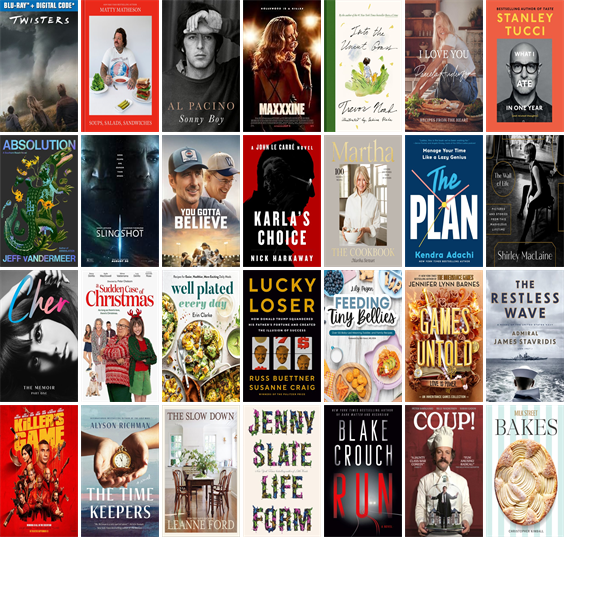 This week the Mesa Public Library has 308 new books and 17 new movies.  New items include Twisters. wowbrary.org/nu.aspx?p=954-…