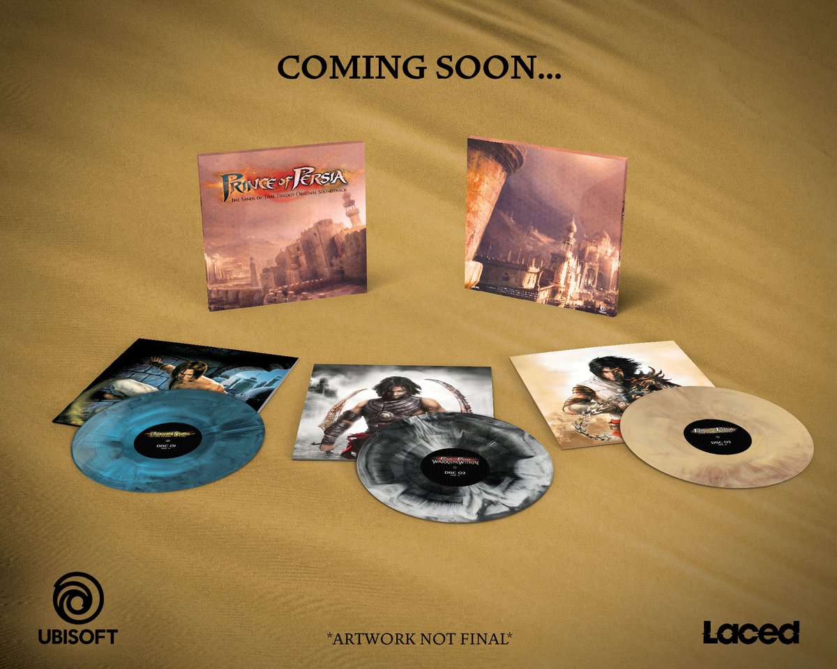 princeofpersia's tweet photo. Time is an ocean in a storm... Laced Records &amp; Ubisoft turn back the clock to celebrate a classic series on vinyl. Pre-orders to go live soon... ⌛ https://t.co/WyrHfcyFhI