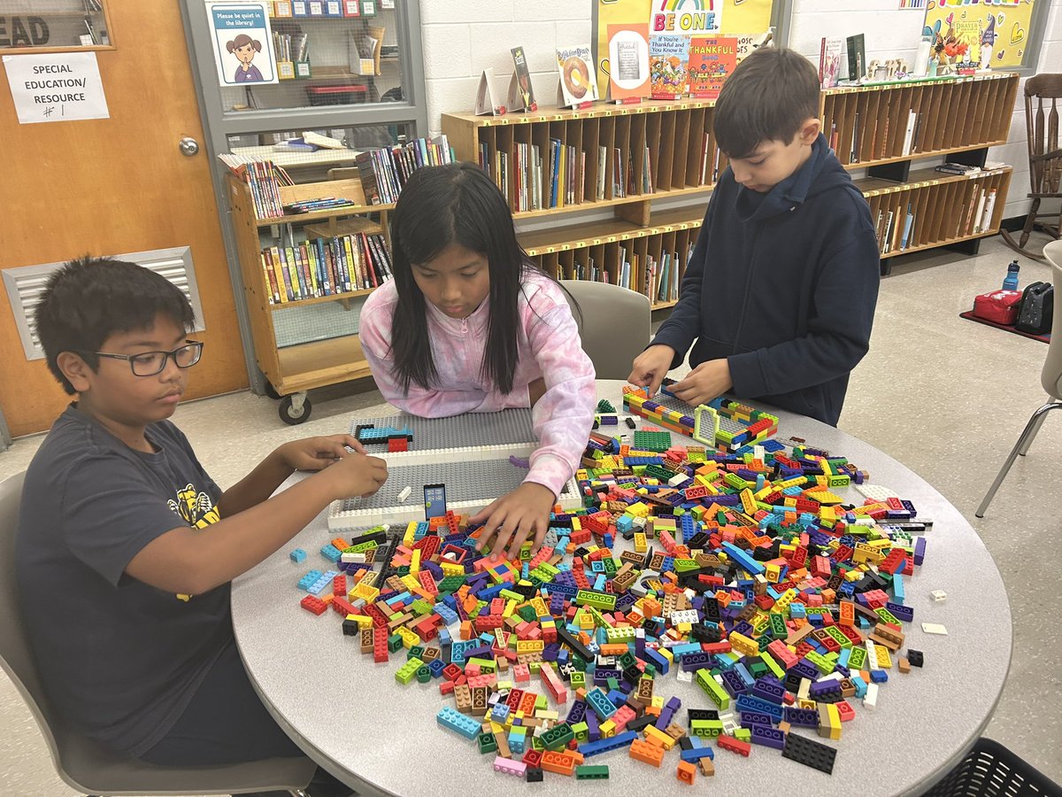 Lego club in session #stbernardtcdsb engaged in creative thinking and team building