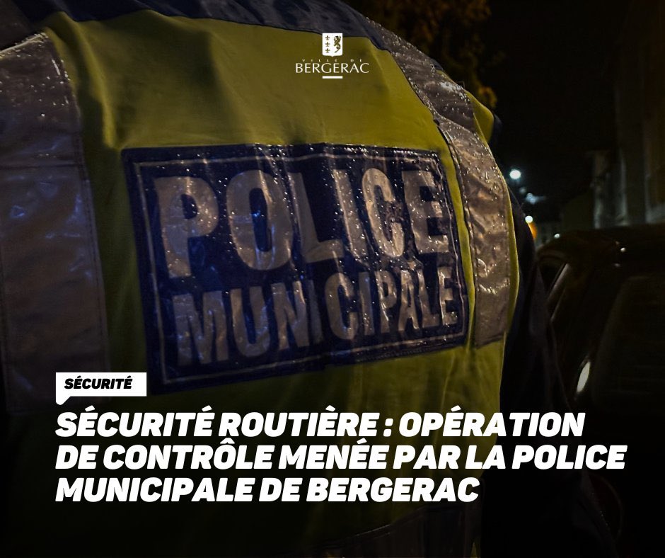 🚔 Hier soir, nous avons suivi la Police Municipale de #Bergerac qui a mené une opération de sécurité routière de grande envergure. 

Au cours de cette soirée, plus de 120 véhicules ont été contrôlés.…

Le reportage est ici 👉 bergerac.fr/securite-routi…