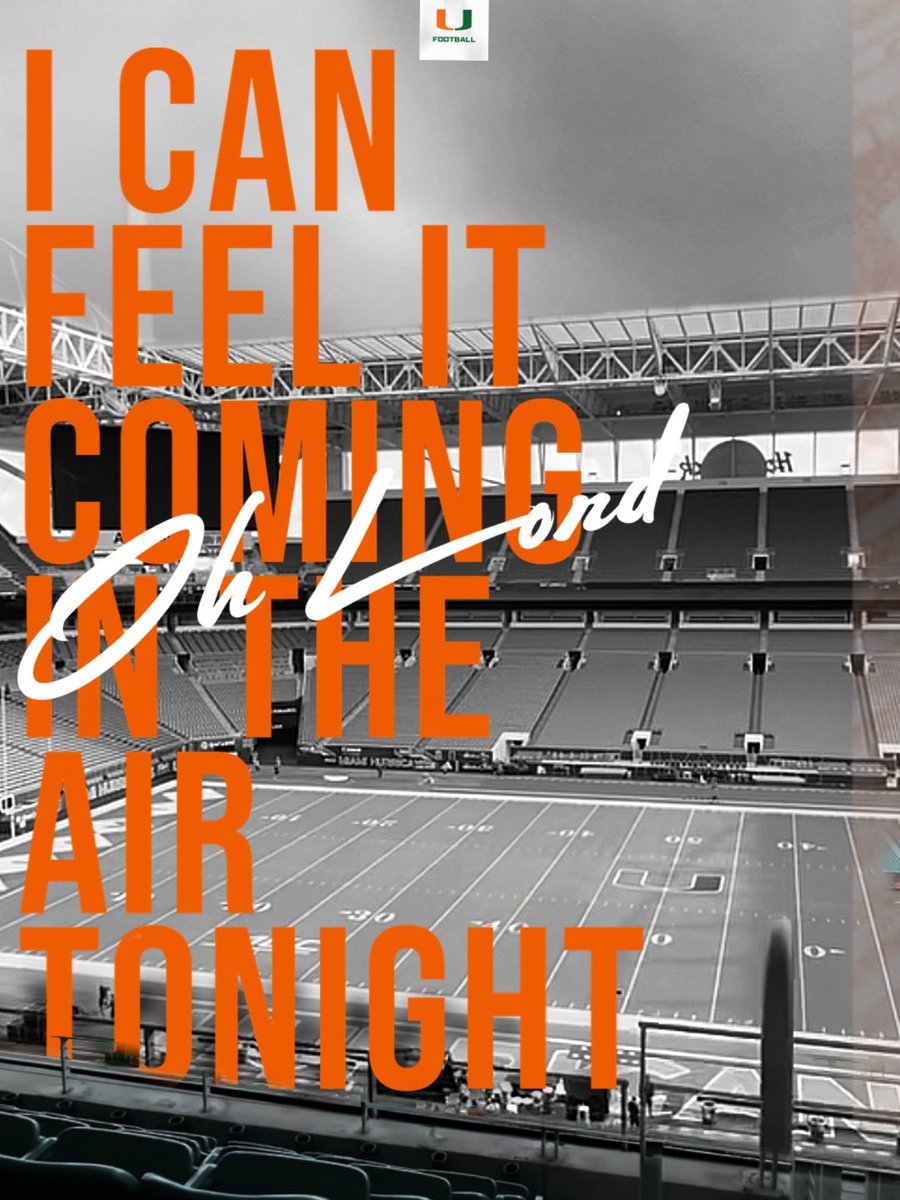 MaryBethWag's tweet photo. Nothing takes me back to my childhood in the Orange Bowl more than this song.. GO CANES 🙌🏼 #fswho https://t.co/MJWMVlz1Rr