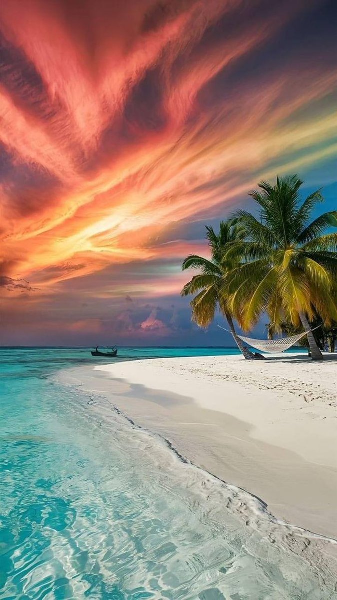 Sunset in Maldives.