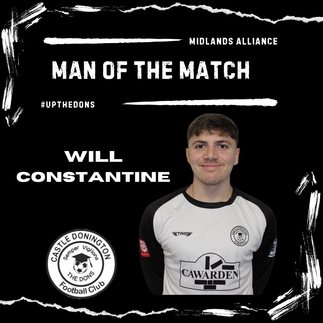TheDons44's tweet photo. A superb performance at the back by Conny earns him this weeks MOTM! 

Well done Will #UPTHEDONS⚫️⚪️ https://t.co/ApmMJ2ZdYo