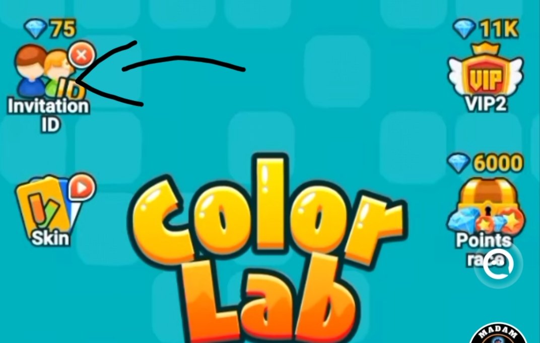 Want extra income? Got to your play store and search COLOR LAB and download or then go to Invitation ID as you can see on the image below 👇 and use this ID 41454579 to earn 75 🔷! or just click this link  👉play.google.com/store/apps/det…