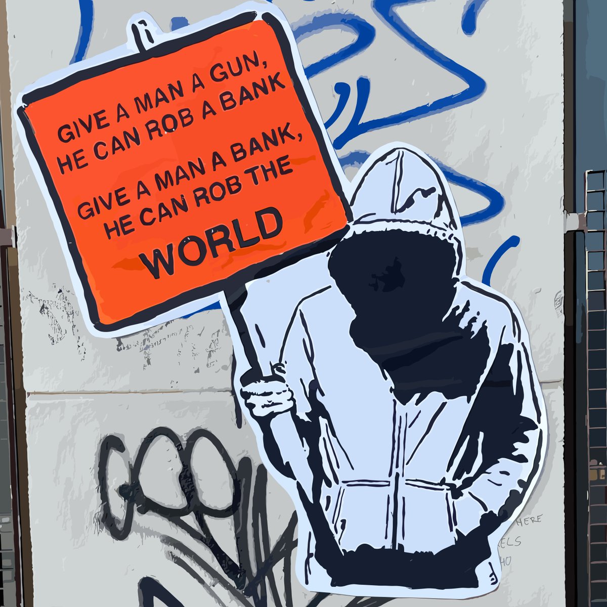 streetcyber_art's tweet photo. Tired of the old system? Own a piece of the future &amp; support #Bitcoin! Our store has everything from stickers to limited edition art - show your support &amp; join the revolution! (link in bio) https://t.co/h06vvs6vOY
