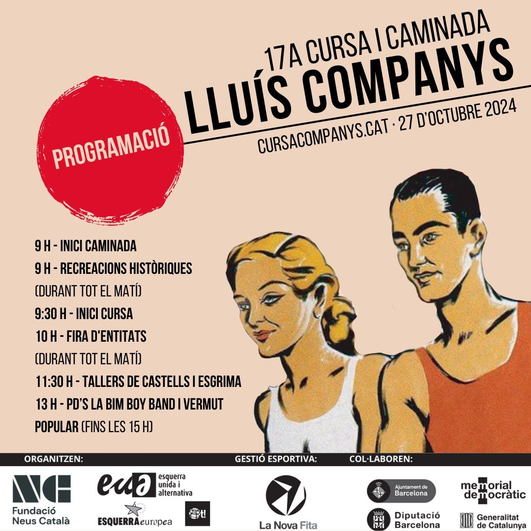 cursacompanys's tweet image. 🏃🏽‍♀️Ens veiem demà!🏃🏽‍♀️
