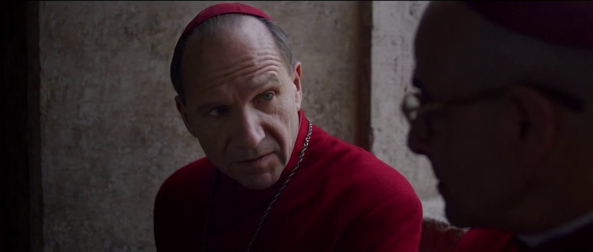 metaplexmovies's tweet photo. there isn't one minute of CONCLAVE that's anything less than totally preposterous, turning the upper ranks of Catholic clergy into a den of vaping, backstabbing divas. who did or didn't support Vatican II is a key plot point. Fiennes as Padre Poirot. I had the best possible time. https://t.co/QWaZmRcc2c