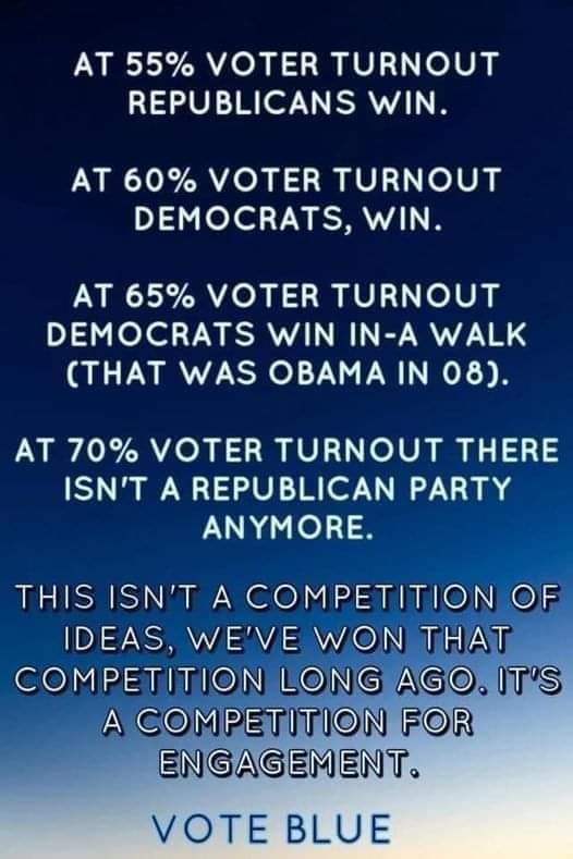 DixieT13's tweet photo. @dcpetterson #VoteBlueEveryElection #VoteInNumbersTooBigToRig #VoteBlueToSaveYourFreedomAndTheUSA https://t.co/Np7N0IYAkt