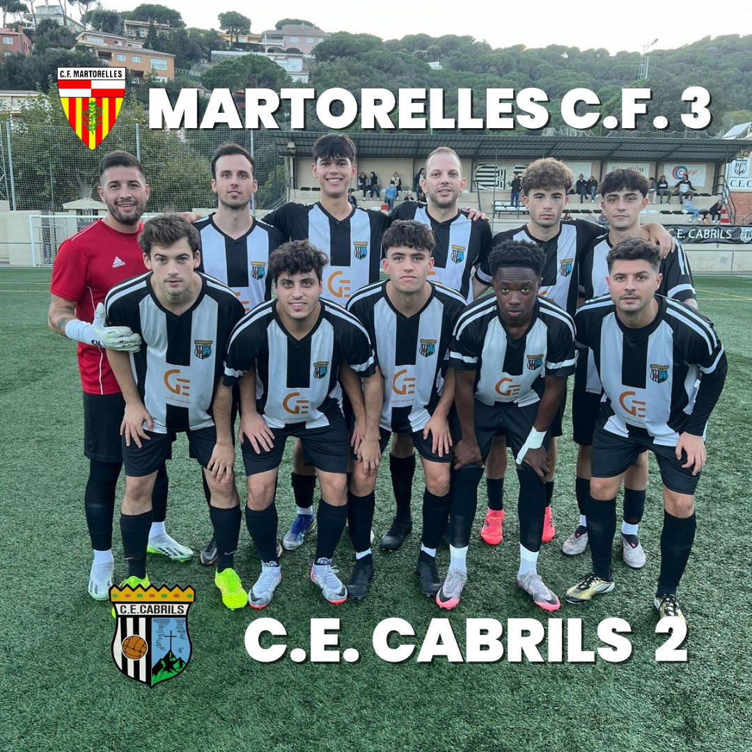JORNADA 6 TEMPORADA 24-25

#cecabrils 
#supporterscabrils
#etiquetasanver 
#farmaciacabrils2 
#caff 
#fruteriaasis 
#gastroequip 
#talleresgazquez 
#pranarom
#CFMARTORELLES