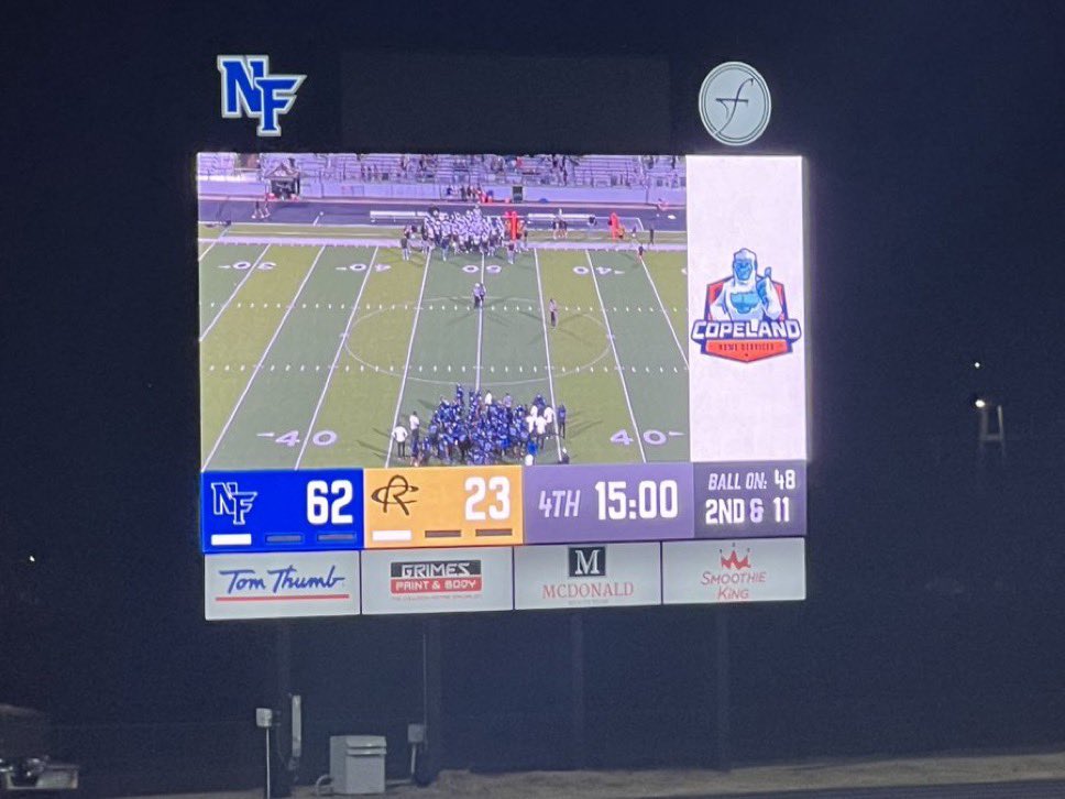 DeAndreaRSmith's tweet photo. Friday Night Lights ended with a victory over Royse City. Kicked off my Saturday morning with POFN Walk-a-thon and the Monster Splash Swim Meet. @DrPattonNFHS @NFHS_FALCONS @NFHS_TrueNorth @ForneyAthletics @NorthForneyBand @forneyisd @justinwterry https://t.co/kmBIaftgcH