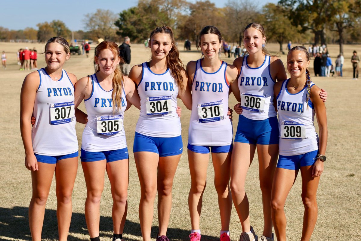 Pryor Lady Tigers Track and XC (@pryorhstrack) on Twitter photo These girls are going to the 5A State XC Championships !!! So proud of their grit and determination!!💙💛
Big congrats to our Pryor Boys for qualifying as well!! These girls are going to the 5A State XC Championships !!! So proud of their grit and determination!!💙💛
Big congrats to our Pryor Boys for qualifying as well!!