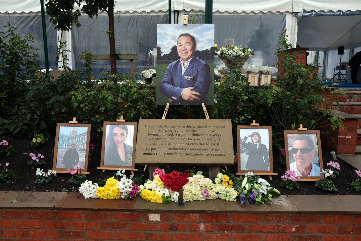 LCFC's tweet photo. Today, we remember Khun Vichai Srivaddhanaprabha, Eric Swaffer, Izabela Lechowicz, Nusara Suknamai and Kaveporn Punpare.
 
Always in our hearts 💙 https://t.co/E6MATUlMs1