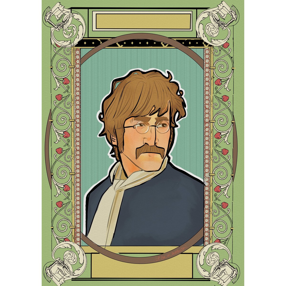 Another one 🍓🍓🍓🍓💚💚💚💚 commissions are open!!!
#johnlennon #thebeatles #beatles #lennon #strawberryfieldsforever #magicalmysterytour #mmt #digitalart #artnouveau #art #drawing #strawberry #commissionsopen