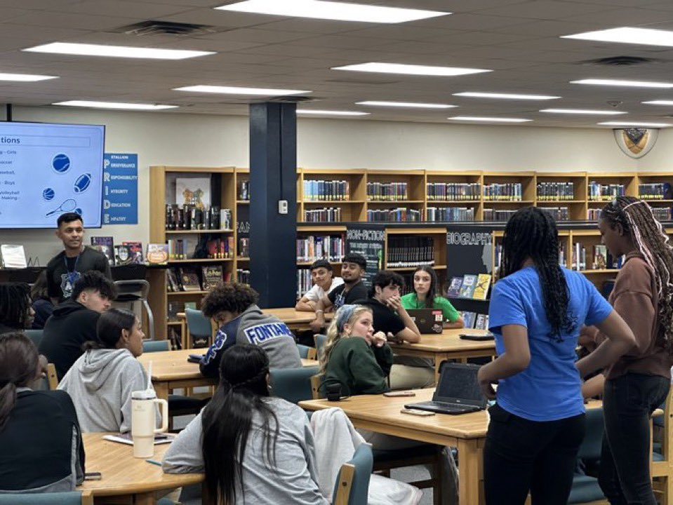 Our NMHS Elite Leadership Team at work‼️ Stallion athletes are digging into 9 qualities of leadership &amp; understanding the intent &amp; purpose of leadership. Success in Elite Leadership is a process.
#NorthsidePride
#StallionPride
#TexasWay 
<a href="/mesquiteisdATH/">Mesquite ISD Athletics</a> <a href="/THSCAcoaches/">THSCA</a>