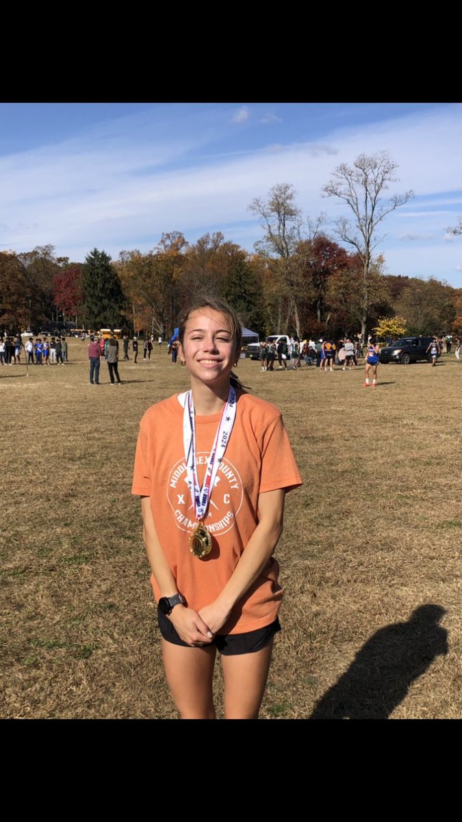 A special day for Metuchen XC!  GMC Team Champions! Gianna Hernandez is the GMC Champion! Ella Andersen - what a race 3rd pl, big PR 19:51! Strong races for Sally Kelton 9th &amp; Kaitlyn Hsueh 11th, big time race for Sabrina Kandel 14th pl &amp; 1:05 PR &amp; a 40 sec PR for Amber Murray!