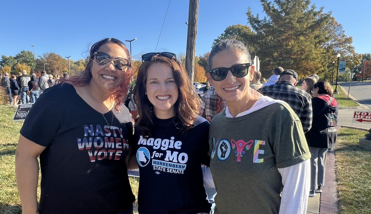 MaggieforMO's tweet photo. The early voting turnout is incredible!! Live in Clay County? You can vote today until 5 pm. #vote 

Check locations and wait times here: https://t.co/gOZChLZVlX https://t.co/eZSXwpajuT