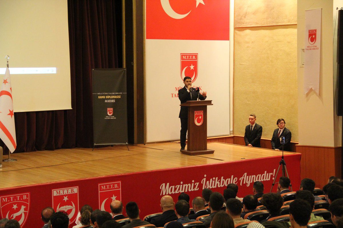 mttborgtr's tweet photo. Kuzey Kıbrıs Türk Cumhuriyeti (KKTC) Cumhurbaşkanı Sn. Ersin TATAR’ın konuşmacı olarak katıldığı Kamu Diplomasisi Akademisinin ikinci programı MTTB Genel Merkezi’nde gerçekleştirildi.

#MTTBŞAHLANIŞTIR https://t.co/efxl9MoPF5