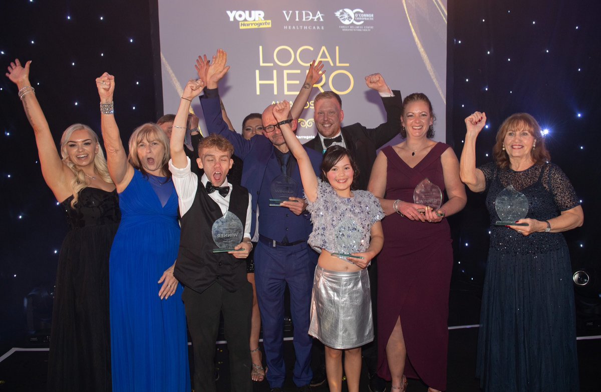 NickHancock's tweet photo. Well done to the @your_harrogate team for our best ever Local Hero awards 🎉 https://t.co/B9Yr3PT9q8