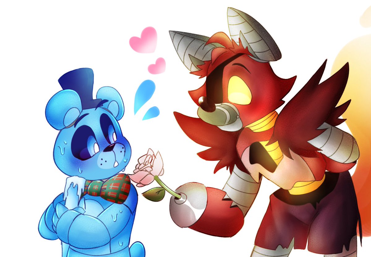 FloresBibi91054's tweet photo. Grim foxy🦊🔥 X Frostbear🐻💙❄️

#fnaf #Grimfoxy #Frostbear https://t.co/3JpkYCIln8