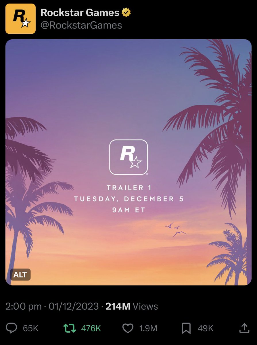 GTA 6 SPAM 🍸 tweet media