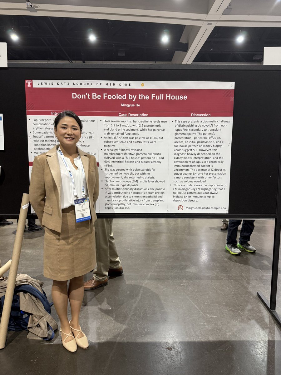 “Don’t be fooled by the Full House.”
Check out <a href="/MingyueHe3/">Mingyue He</a> poster in the #ASN #KidneyWk 

<a href="/TempleIM/">Temple IM Residency</a> 
#TempleNephrologyFellowship