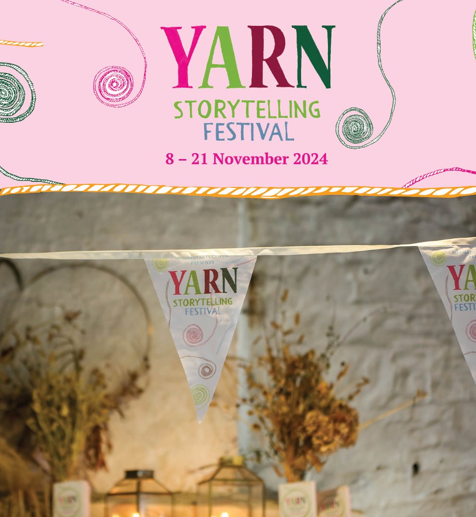 mermaidarts's tweet photo. The YARN Storytelling Festival is back for its 15th year, running from 8 –21 November. This year's festival promises an exciting lineup of both Irish &amp; international storytellers, with a variety of events. 
Join us &amp; let a story weave its magic on you!
https://t.co/lZG7C53eo9 https://t.co/msnNGkFkRS