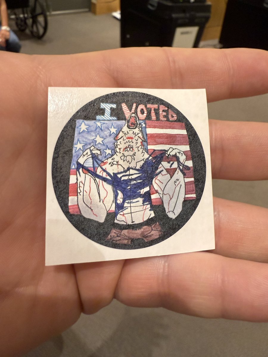t_roybaker's tweet photo. It took an hour and a half. But I did my civic duty https://t.co/fLQEjO1JyH