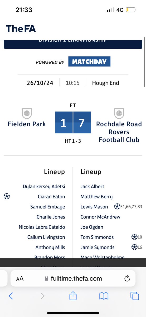 Rochdale Road Rovers FC tweet media