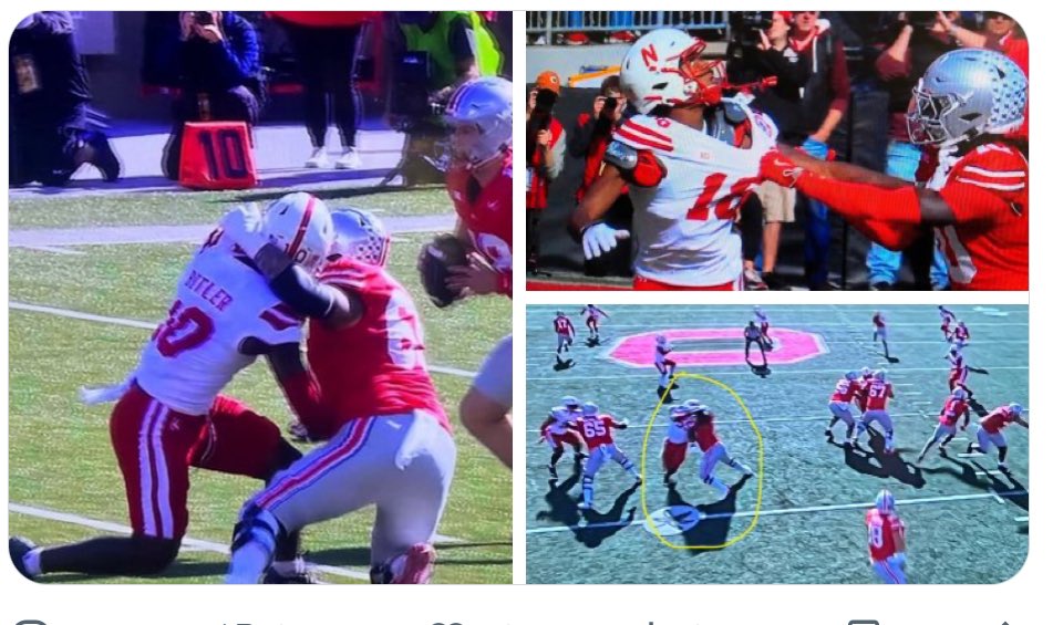 <a href="/steven_sipple/">Steven Sipple</a> More than 1.  The ref spots the Ball where Red 6, gets Stopped. He thought osu has ball.