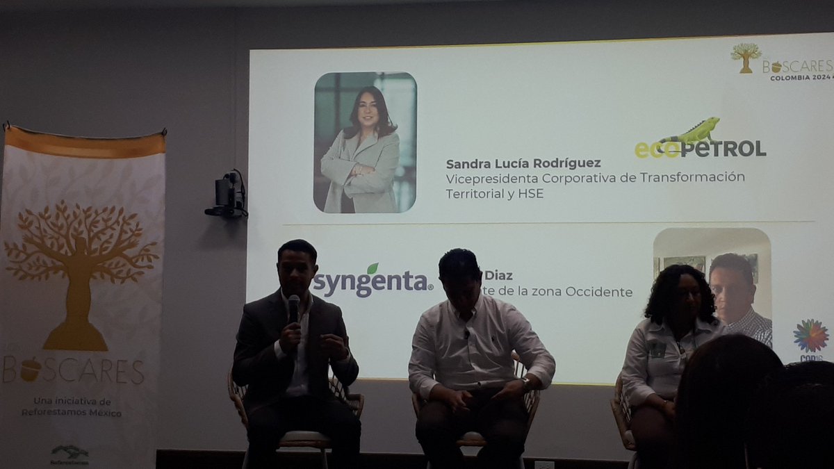 Presentes en la entrega de premios #boscares por acciones de reforestación y conservación a empresas con operaciones en #Colombia, entre ellas nuestro consejero <a href="/Syngenta/">Syngenta</a>